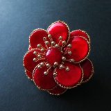 【3/25 午前11時予約開始】5/28(木)「シェルフラワー〜ブローチ」by 小沼 美紀