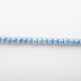 ファイヤーポリッシュヒル　ホワイトブルーラスター　25個　6ｍｍ