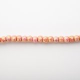 ファイヤーポリッシュヒル　ホワイトレッドラスター　25個　6ｍｍ