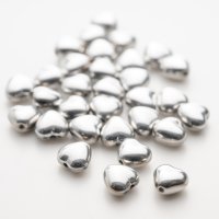 グラスハート 6mm クリスタル ラブラドールフル Bead Art ビーズアート39号 使用パーツ 