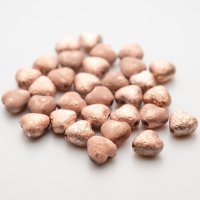 グラスハート 6mm クリスタルエッチングカプリゴールドフル