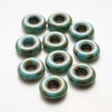 グラスリング 10mm ターコイズトラバーチン