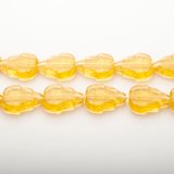 Leaf Bead  10 x 12mm アンバーBead Art 36号 チェコ特集 使用ビーズ