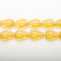 Leaf Bead  10 x 12mm アンバーBead Art 36号 チェコ特集 使用ビーズ