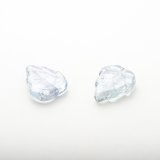 Leaf Bead  10 x 12mm　クリスタルブルー