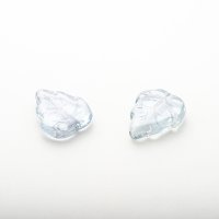 Leaf Bead  10 x 12mm　クリスタルブルー