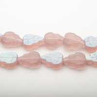 【現品限り】Leaf Bead 10x12mm フロストライトアメジスト BA36号 使用ビーズ