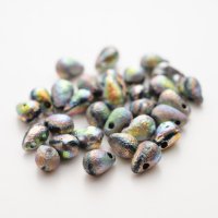 サイド ドリル ティアドロップ　4×6mm　ジェットフルヴィトレイル　