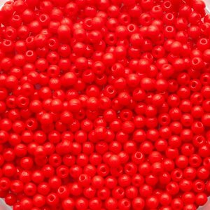 画像1: フィニアル 片穴ビーズ 2mm オパークレッド