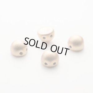 画像1: 2ホールカボション 7mm マット メタリックフラックス