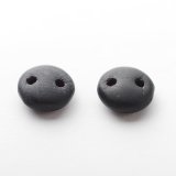【チェコメイト】2ホールレンティル 6mm ジェットマット（50個）