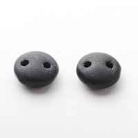 【チェコメイト】2ホールレンティル 6mm ジェットマット（50個）