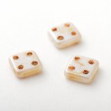 【チェコメイト】クアドラタイル 6x6mm　オパークラスターピカソ