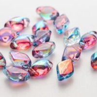 ジェムデュオ 8x5mm サマーレインボー ダークバイオレット（約5/50g）