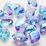 ジェムデュオ 8x5mm サマーレインボー ライトブルー（約5/50g）