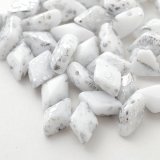 ジェムデュオ シルバースプラッシュ 8x5mm チョークホワイト（約10/100g）