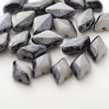 ジェムデュオデュエット 8x5mm BK/WH グレーラスター（約10/100g）