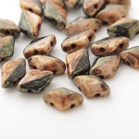 ジェムデュオデュエット 8x5mm BK/WH ブロンズラスター（約10/100g）