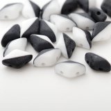 ジェムデュオデュエット 8x5mm BK/WH マット（約10/100g）