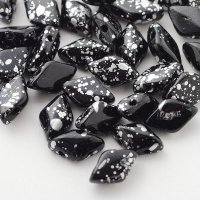 ジェムデュオ シルバー スプラッシュ 8x5mm ジェット（約10/100g）