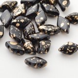 ジェムデュオ ゴールド スプラッシュ 8x5mm ジェット（約10/100g）