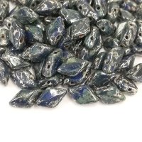 ジェムデュオ 8x5mm ロイヤルブルーピカソ ロットB（約10/100g）