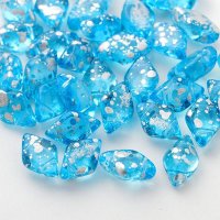 ジェムデュオ シルバースプラッシュ 8x5mm アクア（約10/100g）
