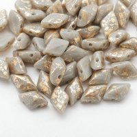 ジェムデュオ ゴールド スプラッシュ 8x5mm グレイ（約10/100g）