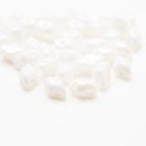 ミニジェムデュオ 6x4mm チョークホワイトラスター（約5g/50g）