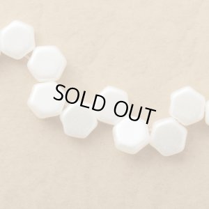 画像2: ハニカム 6mm パステルホワイト 30個