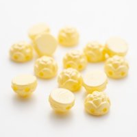 ロゼッタ　6mm パステルイエロー（約20/100個）