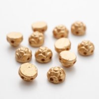 【現品限り】ロゼッタ　6mm ゴールド（約20/100個）Bead Art 35,38号 作品  使用ビーズ