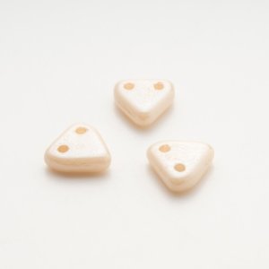 画像2: 【チェコメイト】トライアングル2ホール 6mm　オパークシャンパンラスター