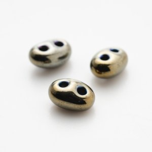 画像1: ツインビーズ 2.5mm ジェット アイリス ブラウン