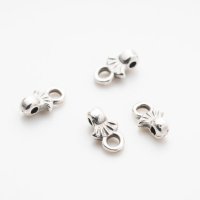 【シンバルシリーズ】シェル形エンドパーツ ピロス シルバー 4.2X6.7mm（シルバーメッキ・4/24個）