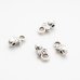 画像1: 【シンバルシリーズ】シェル形エンドパーツ ピロス シルバー 4.2X6.7mm（シルバーメッキ・4/24個） (1)