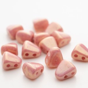 画像1: ニブビット 6x5mm ラスターオパーク ピンク