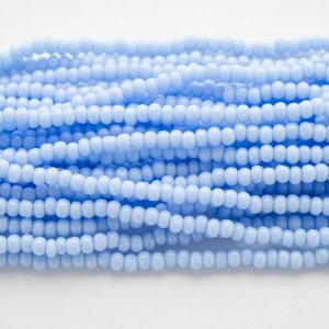 画像1: シャーロット11/0 パウダーブルー 糸通し