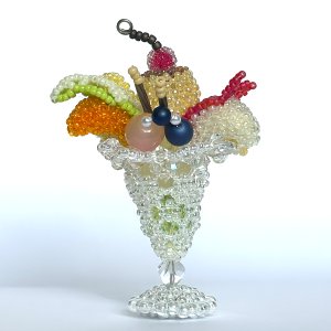 画像1: プリンパフェ*Pudding parfait by  LeaLea beads 古田由美