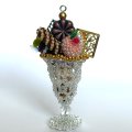 チョコレートパフェ*Chocolate parfait by  LeaLea beads 古田由美
