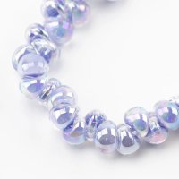 【5粒】ティアドロップビーズ ラスター 【Purple Mountains】