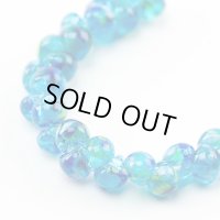 【5粒】ティアドロップビーズ 【Azure Blue】