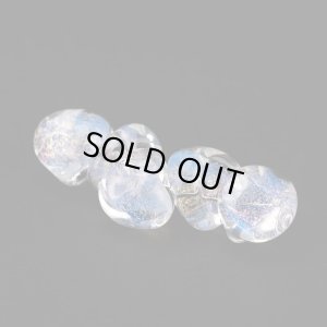 画像1: ティアドロップビーズ ジャンボ【Ghost】