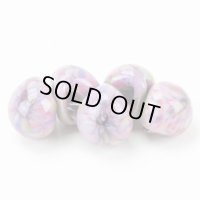 ティアドロップビーズ  ジャンボ【Marbled Lavender】