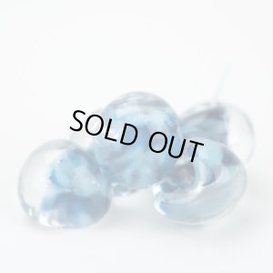 画像1: ティアドロップビーズ  ジャンボ 【Blueberry Yum Yum】