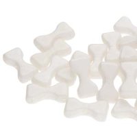 ボウタイ  6×12mm ホワイト オパーク シマー（約10g /100g）