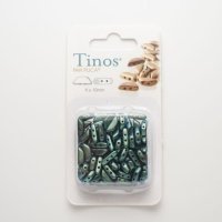 ティノス 4x10mm メタリックマット グリーンターコイズ (約14g）