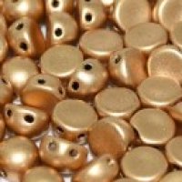 イベント先行販売 2ホールカボション 6mm アズテック ゴールド（25 / 100個）