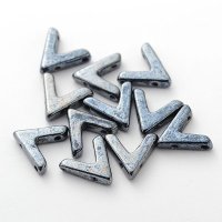 アヴァ AVA 10x4mm ジェットヘマタイト（10/100個）