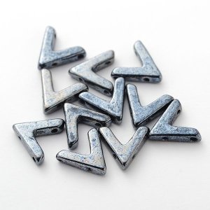 画像1: アヴァ AVA 10x4mm ジェットヘマタイト（10/100個）